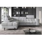 Canapé d'angle convertible, FERNAND VELOURS - en velours Luxe gris, 5 places, angle gauche (vu de face) Canapé d'angle convertible, FERNAND VELOURS - en velours Luxe gris, 5 places, angle gauche (vu de face)
