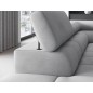 Canapé d'angle convertible, FERNAND VELOURS - en velours Luxe gris, 5 places, angle gauche (vu de face) Canapé d'angle convertible, FERNAND VELOURS - en velours Luxe gris, 5 places, angle gauche (vu de face)