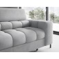 Canapé d'angle convertible, FERNAND VELOURS - en velours Luxe gris, 5 places, angle gauche (vu de face) Canapé d'angle convertible, FERNAND VELOURS - en velours Luxe gris, 5 places, angle gauche (vu de face)