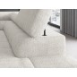 Canapé d'angle convertible, FERNAND tissu bouclette Luxe ivoire, 5 places, angle droit (vu de face) Canapé d'angle convertible, FERNAND tissu bouclette Luxe ivoire, 5 places, angle droit (vu de face)