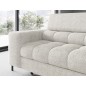 Canapé d'angle convertible, FERNAND tissu bouclette Luxe ivoire, 5 places, angle droit (vu de face) Canapé d'angle convertible, FERNAND tissu bouclette Luxe ivoire, 5 places, angle droit (vu de face)