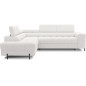 Canapé d'angle convertible FERNAND tissu bouclette Luxe ivoire, 5 places, angle gauche (vu de face) Canapé d'angle convertible FERNAND tissu bouclette Luxe ivoire, 5 places, angle gauche (vu de face)