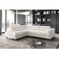 Canapé d'angle convertible FERNAND tissu bouclette Luxe ivoire, 5 places, angle gauche (vu de face) Canapé d'angle convertible FERNAND tissu bouclette Luxe ivoire, 5 places, angle gauche (vu de face)