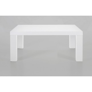 Table basse design, laqué brillant blanc, SPRINT