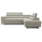 Canapé d'angle convertible, FERNAND tissu bouclette Luxe beige, 5 places, angle droit (vu de face) Canapé d'angle convertible, FERNAND tissu bouclette Luxe beige, 5 places, angle droit (vu de face)