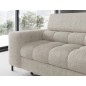 Canapé d'angle convertible, FERNAND tissu bouclette Luxe beige, 5 places, angle droit (vu de face) Canapé d'angle convertible, FERNAND tissu bouclette Luxe beige, 5 places, angle droit (vu de face)