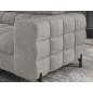 Canapé d'angle convertible FERNAND tissu bouclette Luxe gris, 5 places, angle gauche (vu de face) Canapé d'angle convertible FERNAND tissu bouclette Luxe gris, 5 places, angle gauche (vu de face)