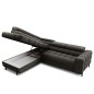 Canapé d'angle convertible FERNAND tissu bouclette Luxe gris anthracite, 5 places, angle gauche (vu de face) Canapé d'angle convertible FERNAND tissu bouclette Luxe gris anthracite, 5 places, angle gauche (vu de face)