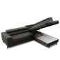 Canapé d'angle convertible, FERNAND tissu bouclette Luxe gris anthracite, 5 places, angle droit (vu de face) Canapé d'angle convertible, FERNAND tissu bouclette Luxe gris anthracite, 5 places, angle droit (vu de face)