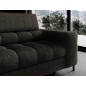 Canapé d'angle convertible, FERNAND tissu bouclette Luxe gris anthracite, 5 places, angle droit (vu de face) Canapé d'angle convertible, FERNAND tissu bouclette Luxe gris anthracite, 5 places, angle droit (vu de face)