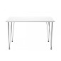 Table à manger blanc laqué design, LEONA Table à manger blanc laqué design, LEONA