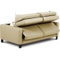 Canapé 3 places convertible en cuir italien de luxe ARUS, beige Canapé 3 places convertible en cuir italien de luxe ARUS, beige