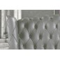 Lit design de luxe PRINCESSE, avec sommier à lattes, gris foncé 160x200 Lit design de luxe PRINCESSE, avec sommier à lattes, gris foncé 160x200