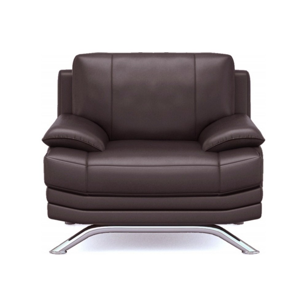 Fauteuil 1 place en cuir LUXE italien MARINI, chocolat Fauteuil 1 place en cuir LUXE italien MARINI, chocolat