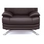 Fauteuil 1 place en cuir LUXE italien MARINI, chocolat Fauteuil 1 place en cuir LUXE italien MARINI, chocolat
