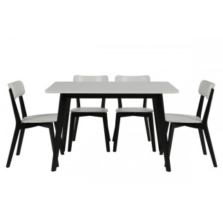 Table à manger blanc laqué design, RADO