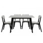 Table à manger blanc laqué design, RADO Table à manger blanc laqué design, RADO