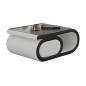 Table basse design LUXIA, blanc et noir Table basse design LUXIA, blanc et noir