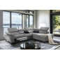 Canapé d'angle avec relax électrique tissu effet grain, 5/6 places SOLARO, gris foncé, angle droit Canapé d'angle avec relax électrique tissu effet grain, 5/6 places SOLARO, gris foncé, angle droit