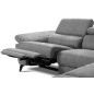 Canapé d'angle avec relax électrique tissu effet grain, 5/6 places SOLARO, gris foncé, angle droit Canapé d'angle avec relax électrique tissu effet grain, 5/6 places SOLARO, gris foncé, angle droit