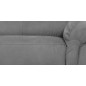 Canapé d'angle avec relax électrique tissu effet grain, 5/6 places SOLARO, gris foncé, angle gauche Canapé d'angle avec relax électrique tissu effet grain, 5/6 places SOLARO, gris foncé, angle gauche