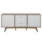 Bahut contemporain chêne grande qualité, MARISI, Blanc Bahut contemporain chêne grande qualité, MARISI, Blanc
