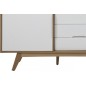 Bahut contemporain chêne grande qualité, MARISI, Blanc Bahut contemporain chêne grande qualité, MARISI, Blanc