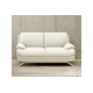 Ensemble canapés 2 places + fauteuil 1 place, en cuir LUXE italien MARINI, écru Ensemble canapés 2 places + fauteuil 1 place, en cuir LUXE italien MARINI, écru