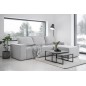 Canapé d'angle convertible - SIDNEY VELOURS - en velours Luxe - 5/6 places, gris clair, angle droit (vu de face) Canapé d'angle convertible - SIDNEY VELOURS - en velours Luxe - 5/6 places, gris clair, angle droit (vu de face)