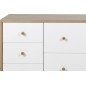 Bahut tendance en chêne grande qualité, OLINA, Blanc Bahut tendance en chêne grande qualité, OLINA, Blanc