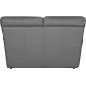 Canapé 2 places en 100% tout cuir italien vachette OSATIS, couleur gris foncé