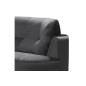 Canapé en velours luxe 5/6 places BRENNER gris foncé, côté accoudoir droit Canapé en velours luxe 5/6 places BRENNER gris foncé, côté accoudoir droit