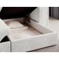 Canapé d'angle convertible, BLENDO en tissu bouclette Luxe ivoire, 4 places, angle droit (vu de face) Canapé d'angle convertible, BLENDO en tissu bouclette Luxe ivoire, 4 places, angle droit (vu de face)