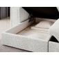 Canapé d'angle convertible, BLENDO en tissu bouclette Luxe - ivoire, 4 places, angle gauche (vu de face) Canapé d'angle convertible, BLENDO en tissu bouclette Luxe - ivoire, 4 places, angle gauche (vu de face)