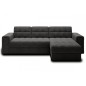 Canapé d'angle convertible, BLENDO en tissu bouclette Luxe anthracite, 4 places, angle droit (vu de face) Canapé d'angle convertible, BLENDO en tissu bouclette Luxe anthracite, 4 places, angle droit (vu de face)