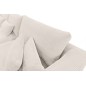 Canapé d'angle en velours cotelé Luxe ivoire BERLINO, 5 places, angle droit (vu de face) Canapé d'angle en velours cotelé Luxe ivoire BERLINO, 5 places, angle droit (vu de face)