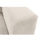 Canapé d'angle en velours cotelé Luxe ivoire, BERLINO, 5 places, angle gauche (vu de face) Canapé d'angle en velours cotelé Luxe ivoire, BERLINO, 5 places, angle gauche (vu de face)