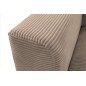 Canapé d'angle en velours cotelé Luxe marron BERLINO, 5 places, angle droit (vu de face) Canapé d'angle en velours cotelé Luxe marron BERLINO, 5 places, angle droit (vu de face)