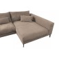 Canapé d'angle en velours cotelé Luxe marron BERLINO, 5 places, angle droit (vu de face) Canapé d'angle en velours cotelé Luxe marron BERLINO, 5 places, angle droit (vu de face)