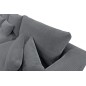 Canapé d'angle en velours cotelé Luxe gris foncé BERLINO, 5 places, angle droit (vu de face) Canapé d'angle en velours cotelé Luxe gris foncé BERLINO, 5 places, angle droit (vu de face)