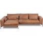 Canapé d'angle BERRY 100% TOUT cuir italien de prestige, marron, angle gauche, 5 places Canapé d'angle BERRY 100% TOUT cuir italien de prestige, marron, angle gauche, 5 places