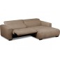 Canapé d'angle avec relax électrique en velours cotelé REVANO, marron, angle droit, 3 places Canapé d'angle avec relax électrique en velours cotelé REVANO, marron, angle droit, 3 places