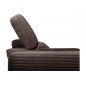 Canapé d'angle avec relax électrique en velours cotelé REVANO, chocolat, angle droit, 3 places Canapé d'angle avec relax électrique en velours cotelé REVANO, chocolat, angle droit, 3 places