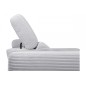 Canapé d'angle avec relax électrique en velours cotelé REVANO, gris clair, angle droit, 3 places Canapé d'angle avec relax électrique en velours cotelé REVANO, gris clair, angle droit, 3 places