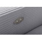 Canapé d'angle avec relax électrique en velours cotelé REVANO, gris clair, angle droit, 3 places Canapé d'angle avec relax électrique en velours cotelé REVANO, gris clair, angle droit, 3 places