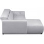 Canapé d'angle avec relax électrique en velours cotelé REVANO, gris clair angle gauche, 3 places Canapé d'angle avec relax électrique en velours cotelé REVANO, gris clair angle gauche, 3 places