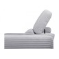 Canapé d'angle avec relax électrique en velours cotelé REVANO, gris clair angle gauche, 3 places Canapé d'angle avec relax électrique en velours cotelé REVANO, gris clair angle gauche, 3 places