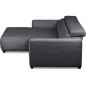 Canapé d'angle avec relax électrique en velours cotelé REVANO, gris foncé, angle gauche, 3 places Canapé d'angle avec relax électrique en velours cotelé REVANO, gris foncé, angle gauche, 3 places