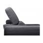 Canapé d'angle avec relax électrique en velours cotelé REVANO, gris foncé, angle gauche, 3 places Canapé d'angle avec relax électrique en velours cotelé REVANO, gris foncé, angle gauche, 3 places