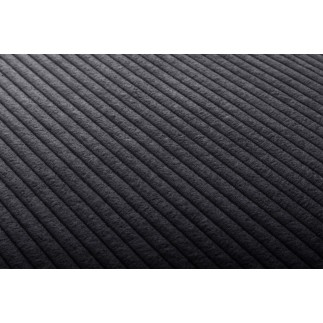 Canapé d'angle avec relax électrique en velours cotelé REVANO, gris foncé, angle gauche